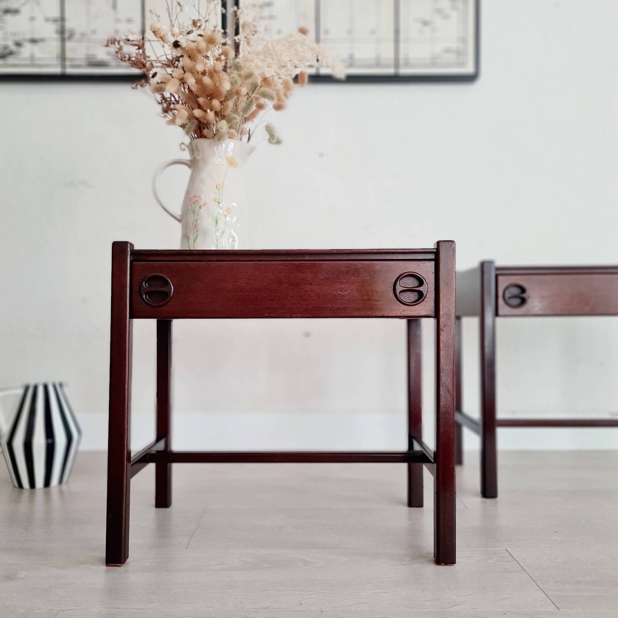 Bedside tables by Jacques Hauville edition Roche Bobois 1960