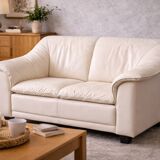 Vintage 2-Piece Leather Sofa Set — 2-Seater + 3-Seater — Second Half of the