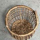 Trio de paniers en jonc de mer ajourés