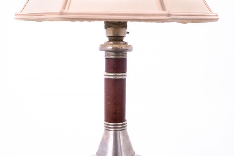 Table lamp with lampshade, Western Europe, 1950s.