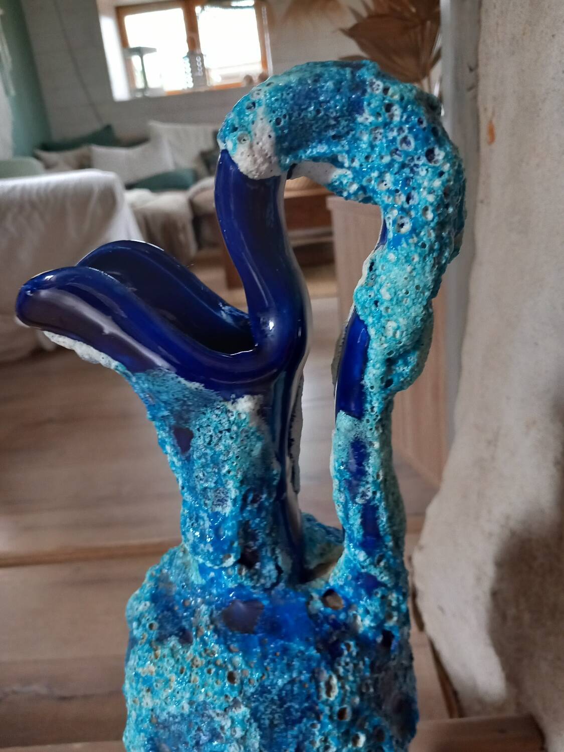 Fat VallaurisLava ceramic vase/amphora/jar