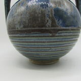 Vase grès émaillé vernissé non signé french glazed stoneware vase