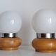 Paire de lampes de chevet vintage