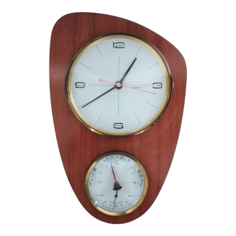 Manufrance barometer wall clock
