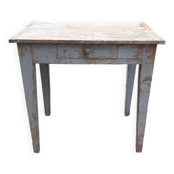 Patinated wooden desk, early 20th century.