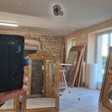 19th century mirror 201 x 140