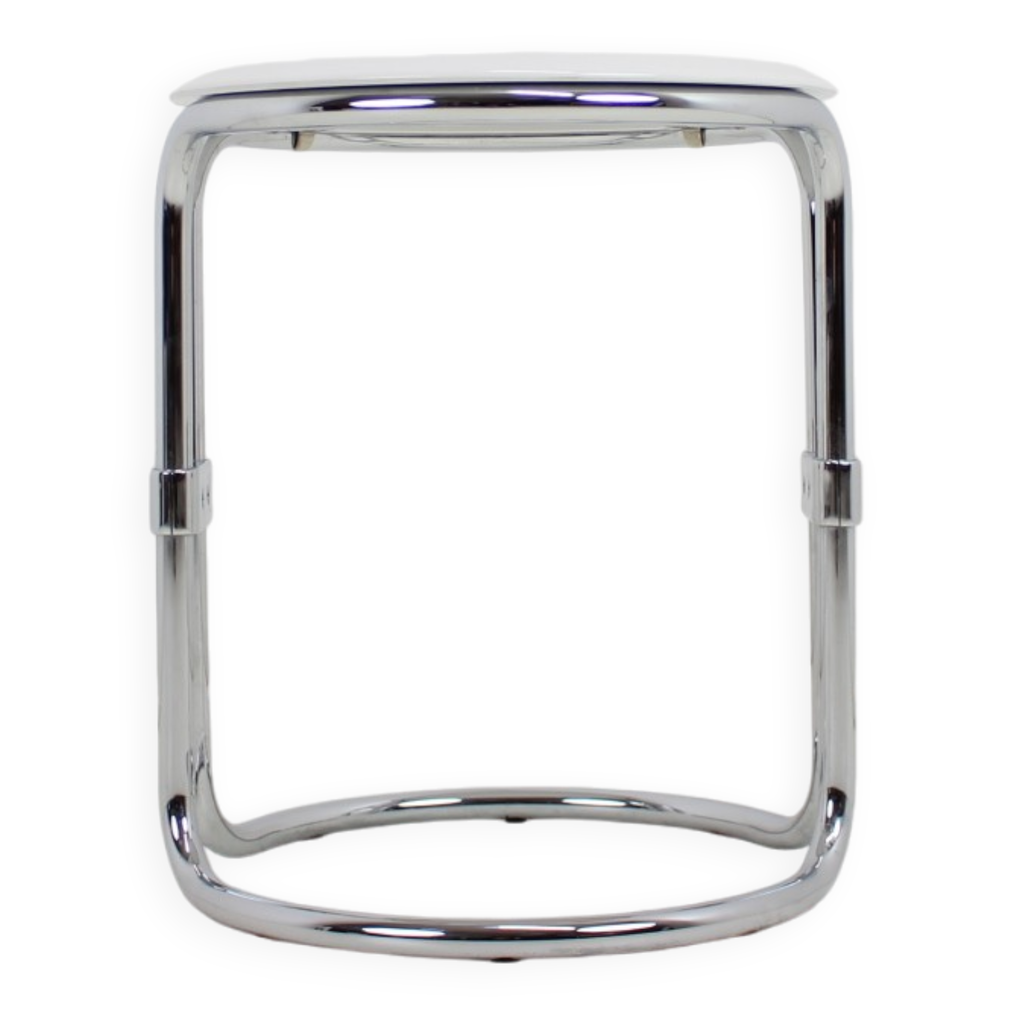 Chrome Stool by Keuco, 1980's, Germany