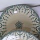 4 flat plates in iron earth from Gien Florentine model 211203