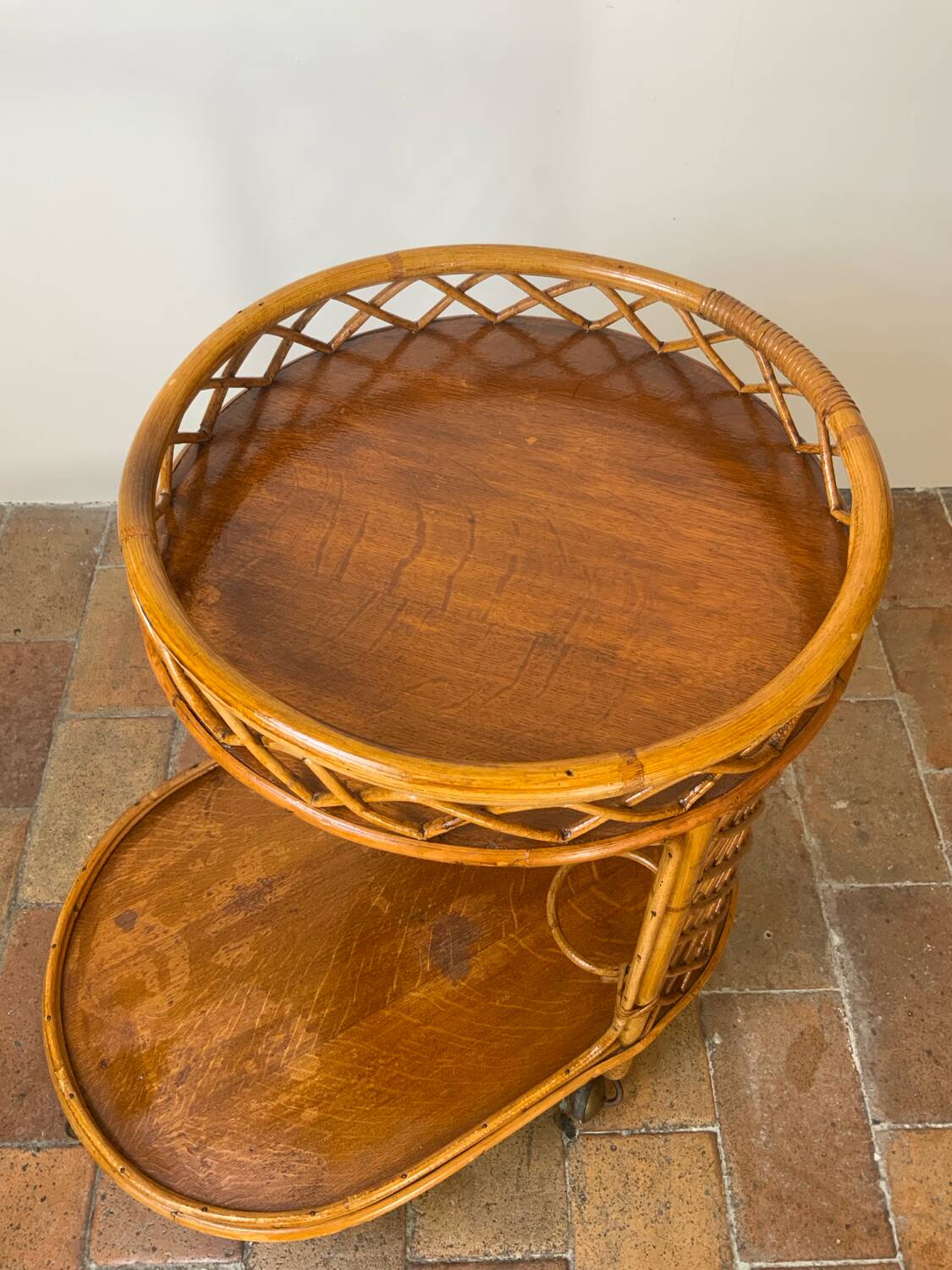 Vintage serving trolley