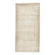 3x7 Brown Cream Floral Handmade Vintage Rug, 105x211Cm