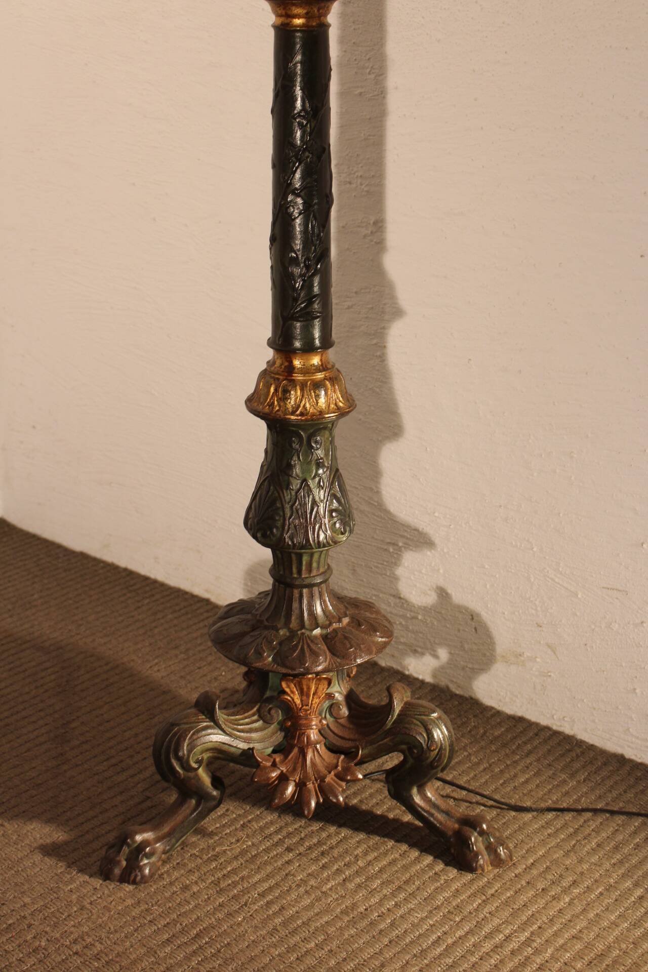 19th-century floor lamp