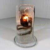 Lampe de table en verre par Mazzega, Italie