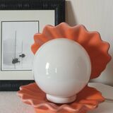Vintage ceramic shell lamp