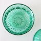 Bonbonnière en verre vert
