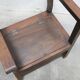 Fauteuil coffre en bois, XIX ème