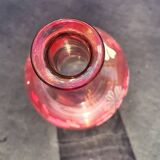Service à liqueur rose émaillé