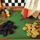 Boîte de jeu plateau de société jeujura petits chevaux, dames ... an 35/40