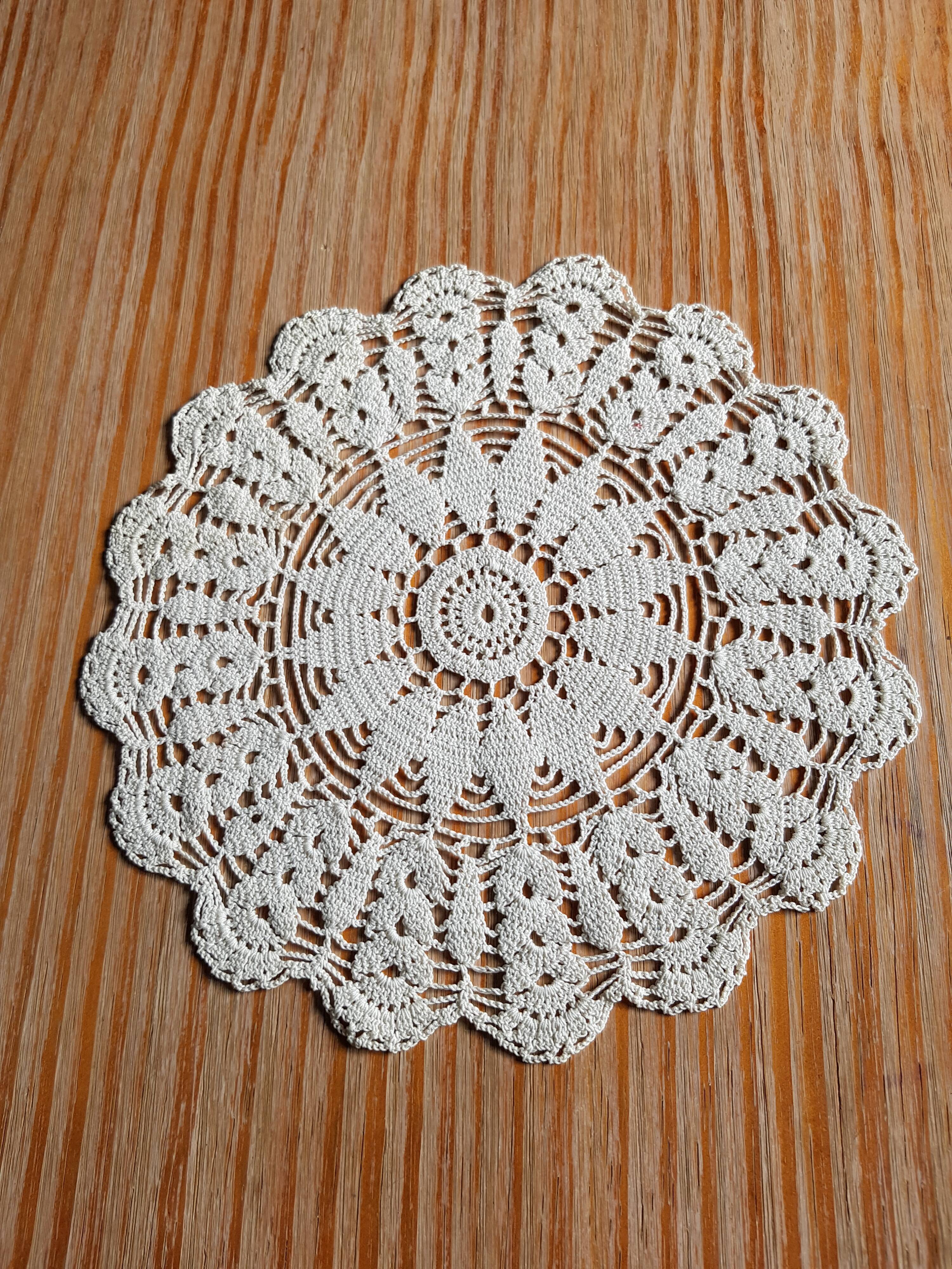 Handmade crochet placemat