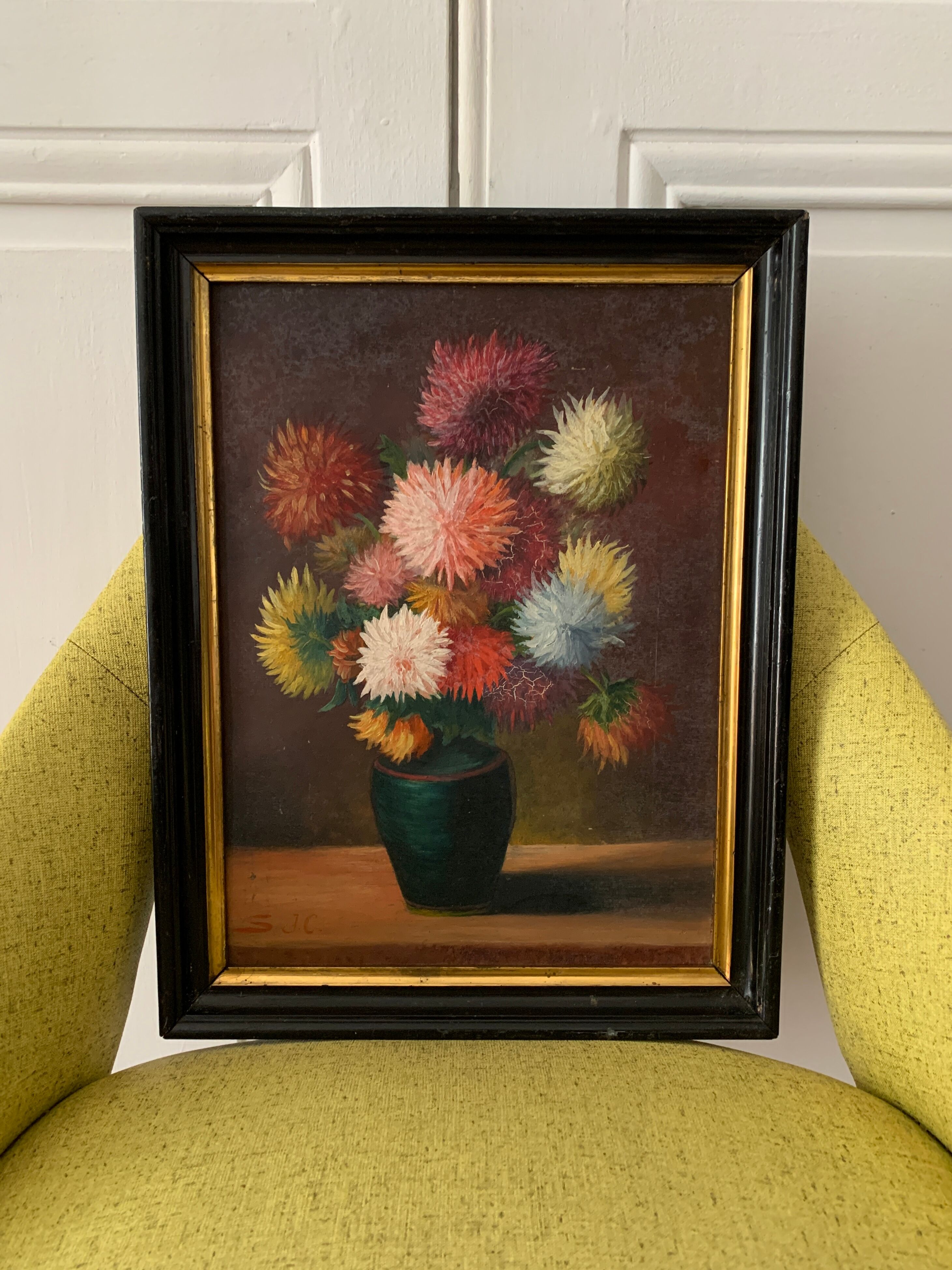 Ancient flower painting