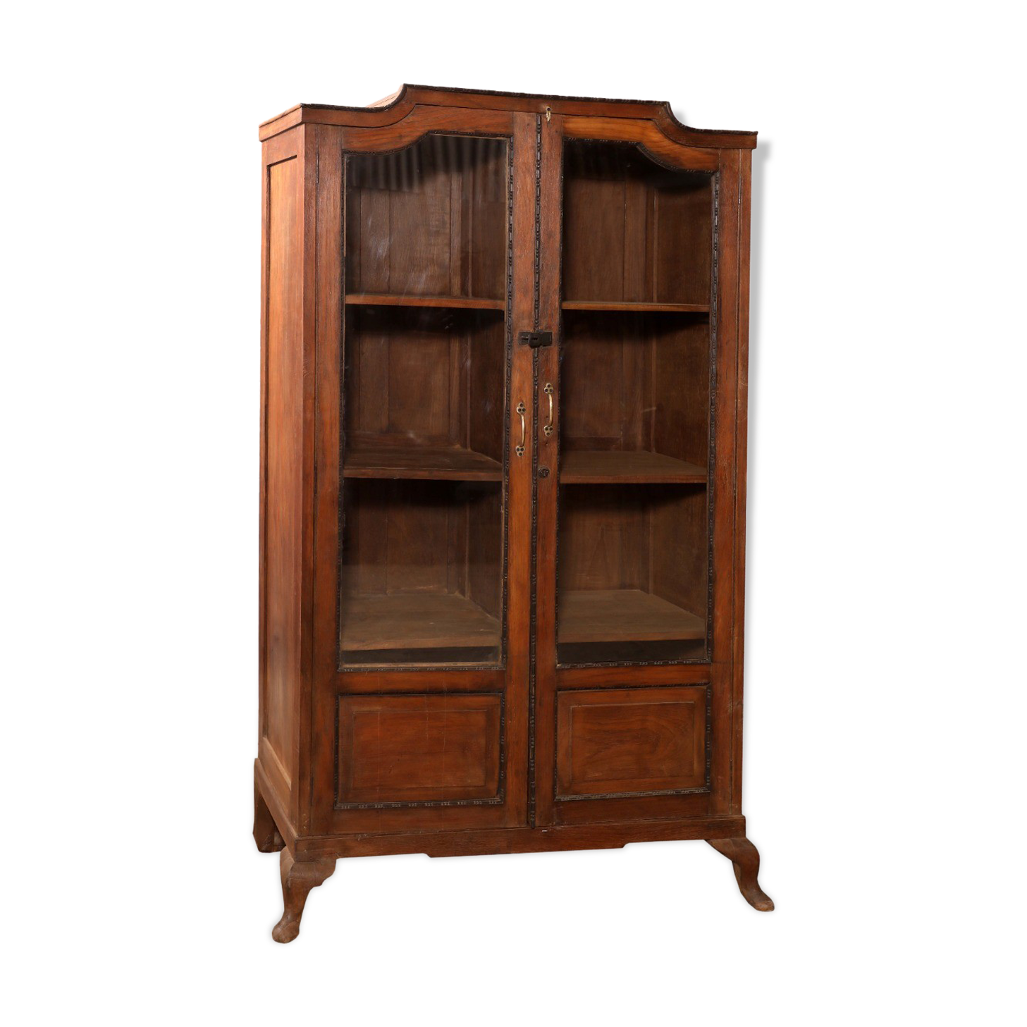 Colonial mango cabinet, brass details