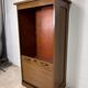 Vintage wooden filing cabinet / shutter cabinet / column cabinet