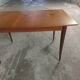 Scandinavian teak table with built-in extension