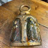 Ceramic lanterns, decorated with religious icons.