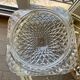 3 vintage chiseled glass ceiling lights 1950-1960