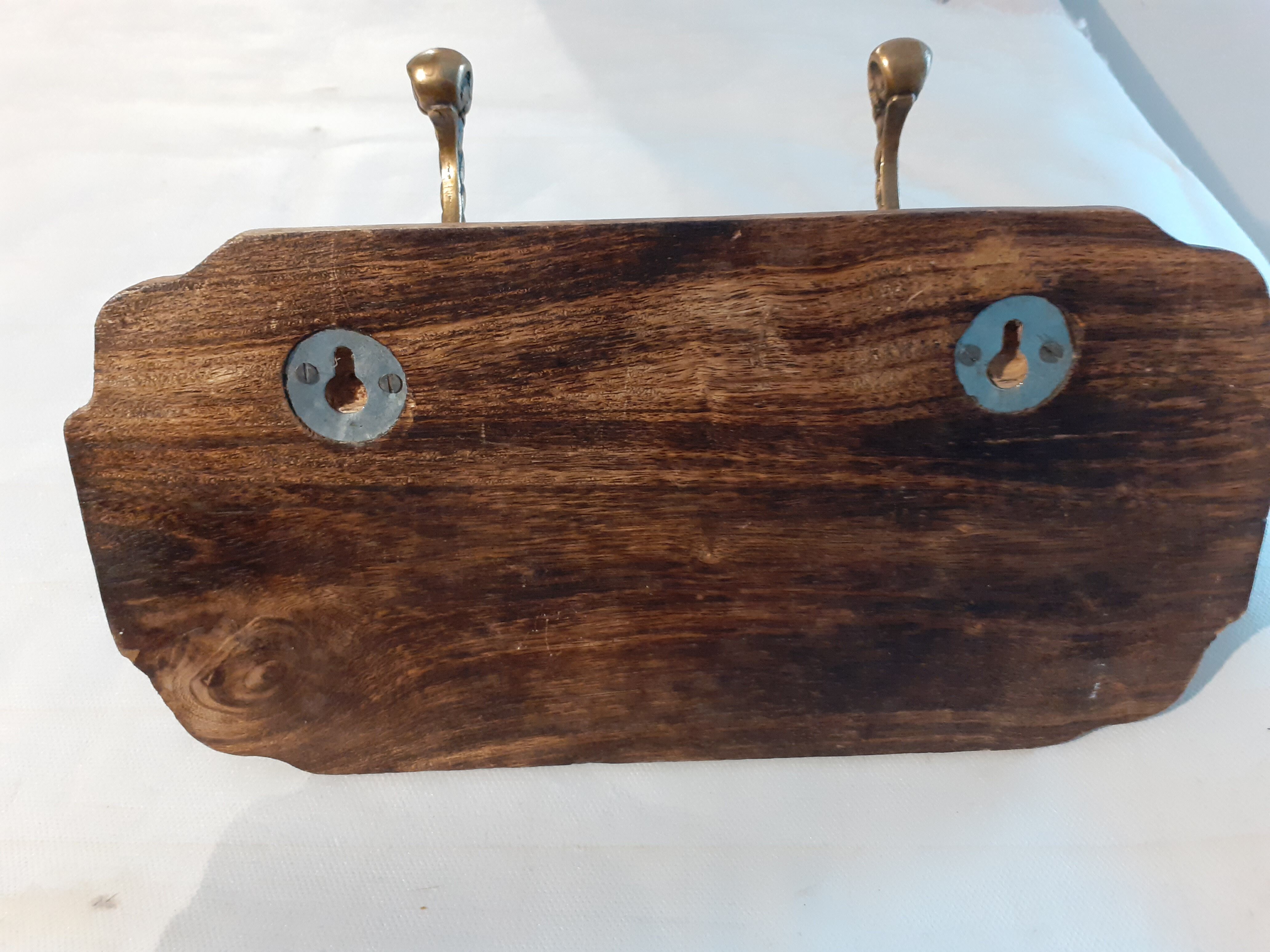 Wooden coat rack