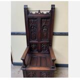 Antique - Chest Bench, - Neo-Gothic