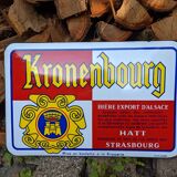 Plaque émaillée Kronenbourg années 60