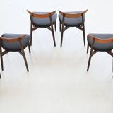 Harry Ostergaard set of eight dining chairs rosewood Randers Denmark 1960