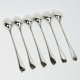 Six soda or ice cream spoons Christofle model Fidélio in silver-plated metal.