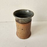 Corsican stoneware ceramic pot signed Oletta