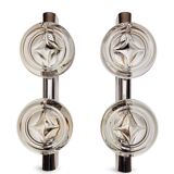 Pair of Space Age 70s double wall lights