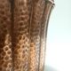 Round Embossed Copper Cachepot / Vase in the style of Egidio Casagrande