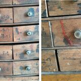 Small craft furniture, 60 drawers, circa 1950