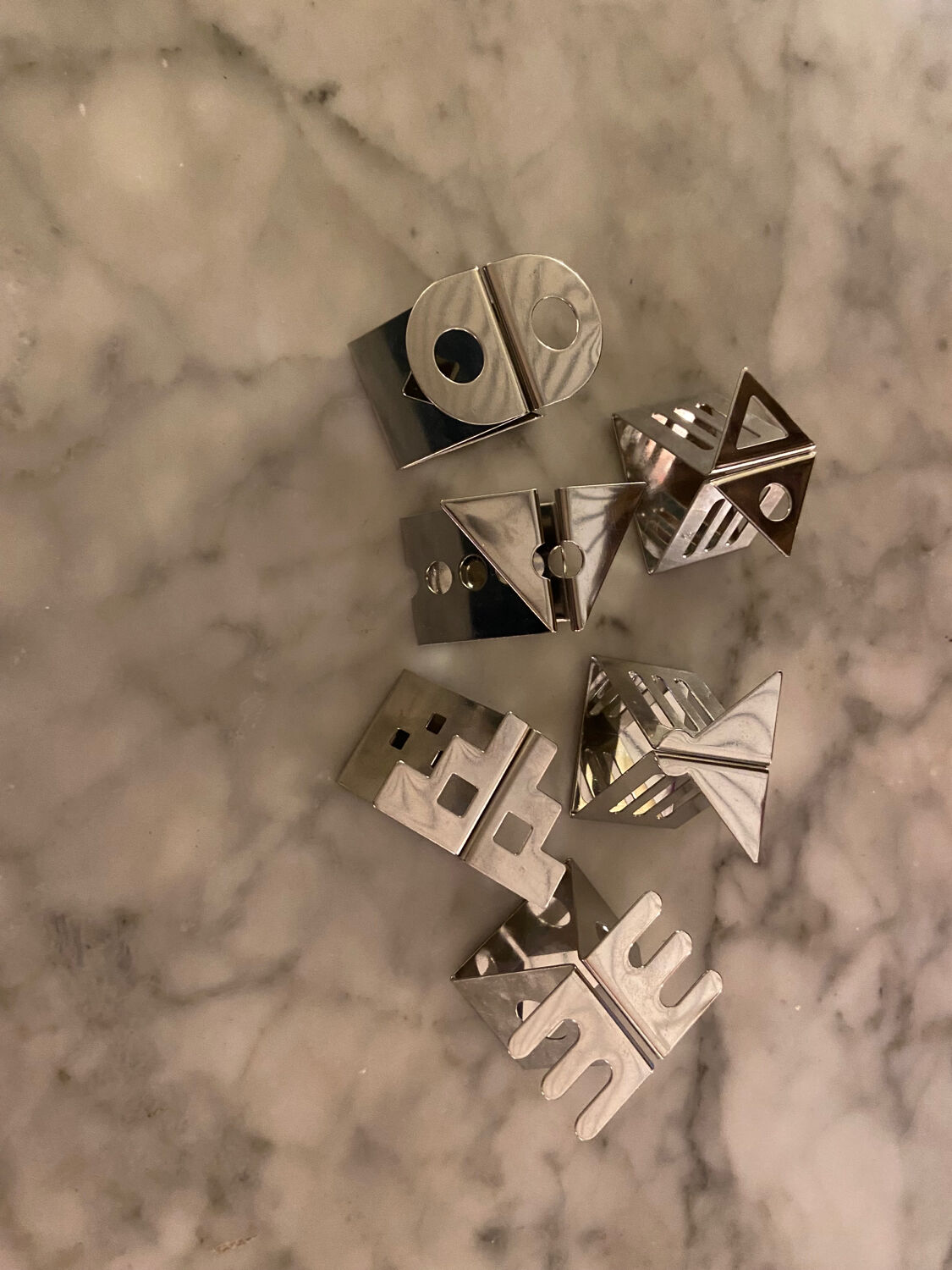 Series of 6 napkin rings Nathalie du Pasquier