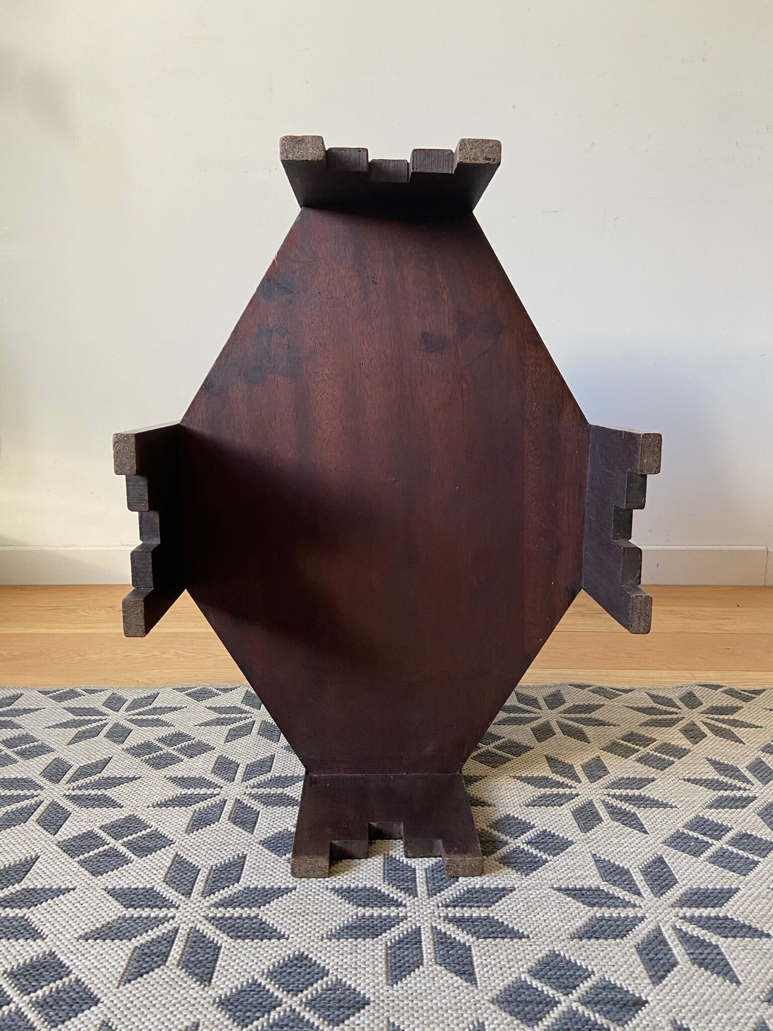 Art deco mahogany side table