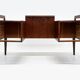 Bureau 'Flottant' en bois de rose par Gunnar Nielsen pour Tibergaard, années 1960.
