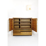 Pierre Chapo buffet R18, solid elm, 1960-1970