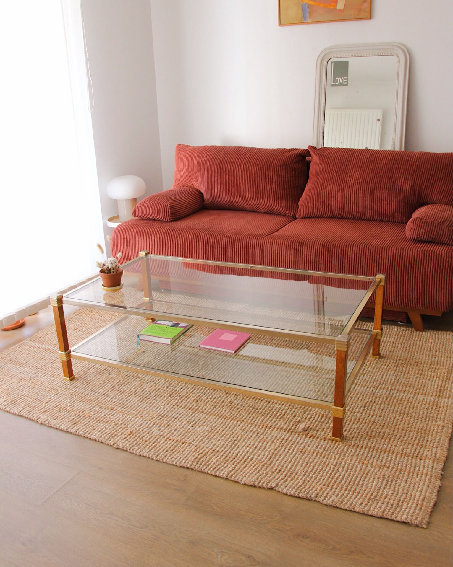 1970s double-top coffee table