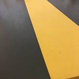 Large black and yellow table