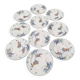10 flat plates in Limoges porcelain - Haviland