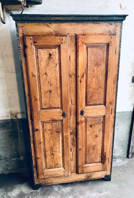 Wood and zinc cabinet