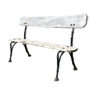 Banc Napoléon III imitation bambou