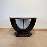 Art Deco Round Side Table in Rosewood Veneer, France, 1930s