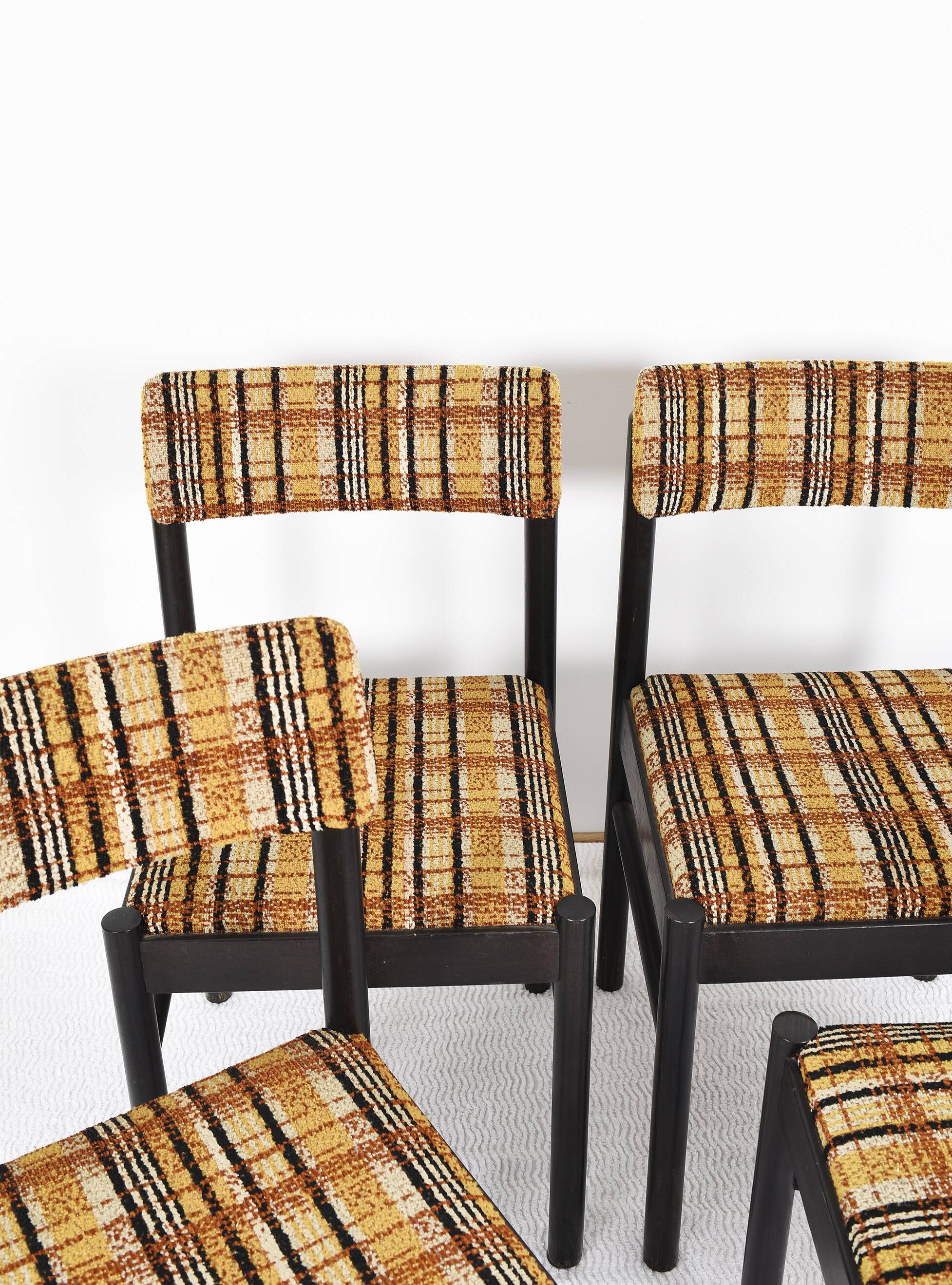 Vintage 60s Baumann 88 chairs upholstered.