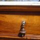 Ancienne commode Louis Philippe en noyer marbre blanc