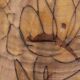 Large La Roue Vallauris ceramic vase, French, beige flower decor, 1975